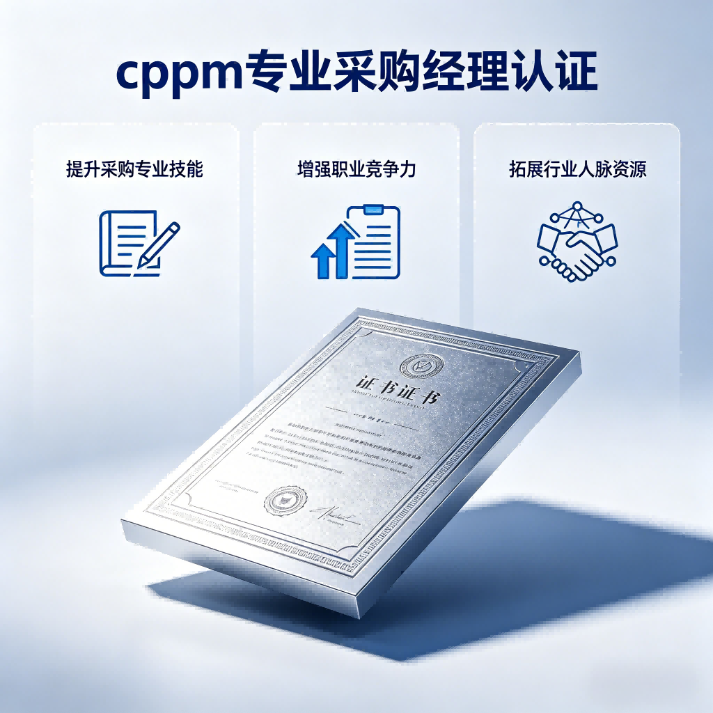 CPPM证书值得考吗?嘉华培训学校带你全面了解注册采购经理认证